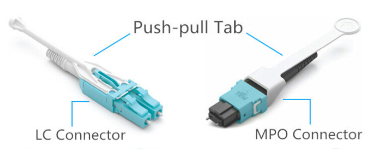 Push-Pull TAB fiber patch cables